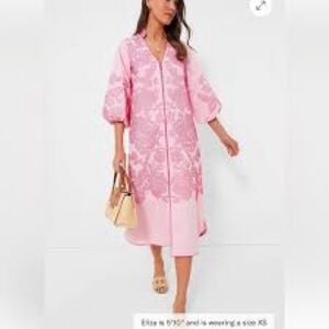 Elegant Pink Midi Dress